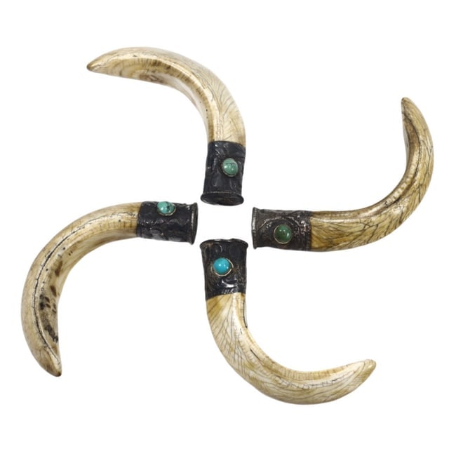 Traditional Himalayan Ethnic Tibetan Yak Bone Amulets: Traditional Himalayan Ethnic Tibetan Yak Bone Amulets