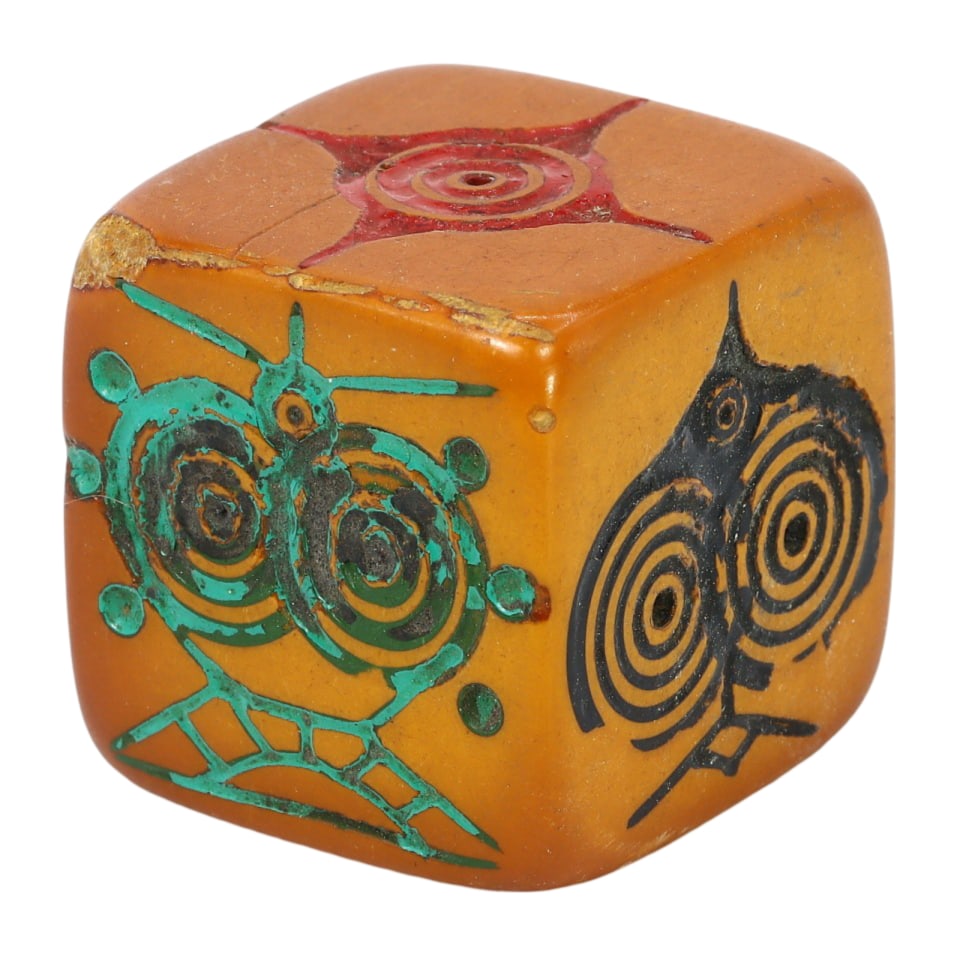 Antique Eastern Oriental Chinese Game Dice (1 of 2)