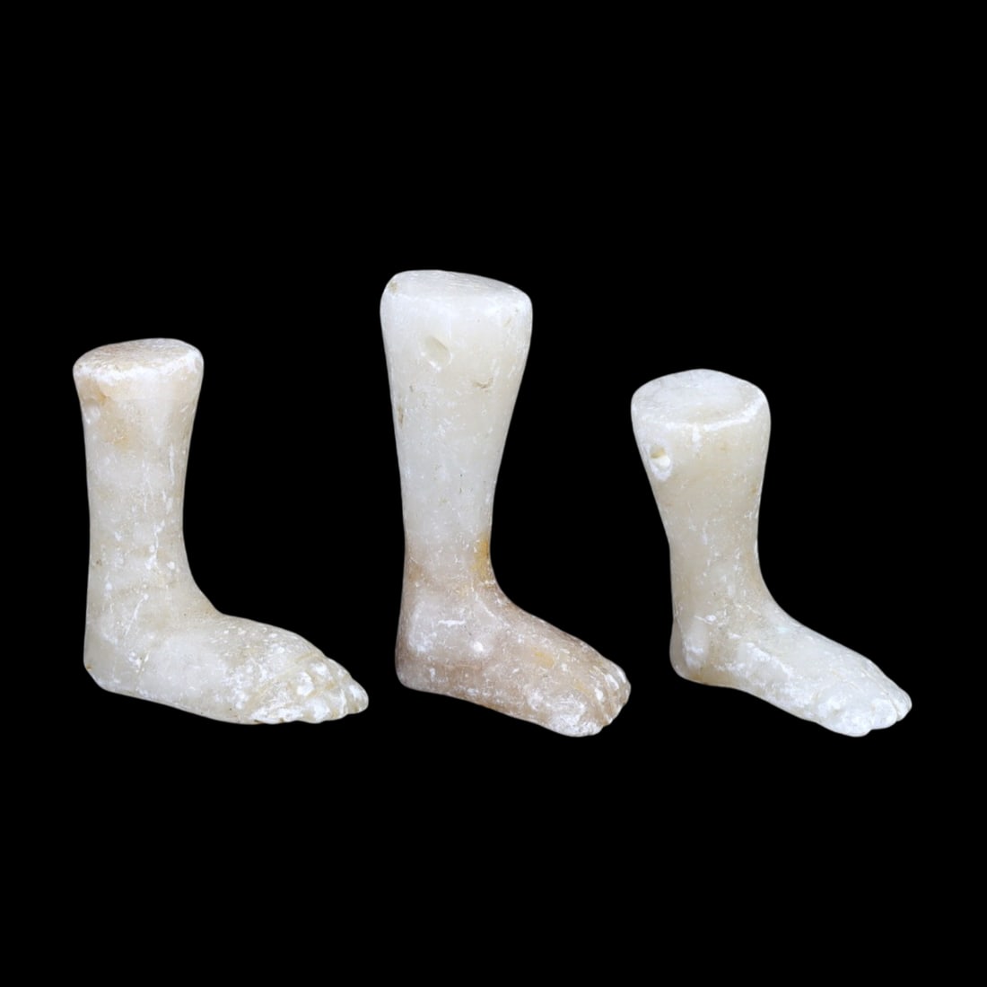 Lot of 3 Egyptian Foot Amulets Locket Pendant (1 of 1)