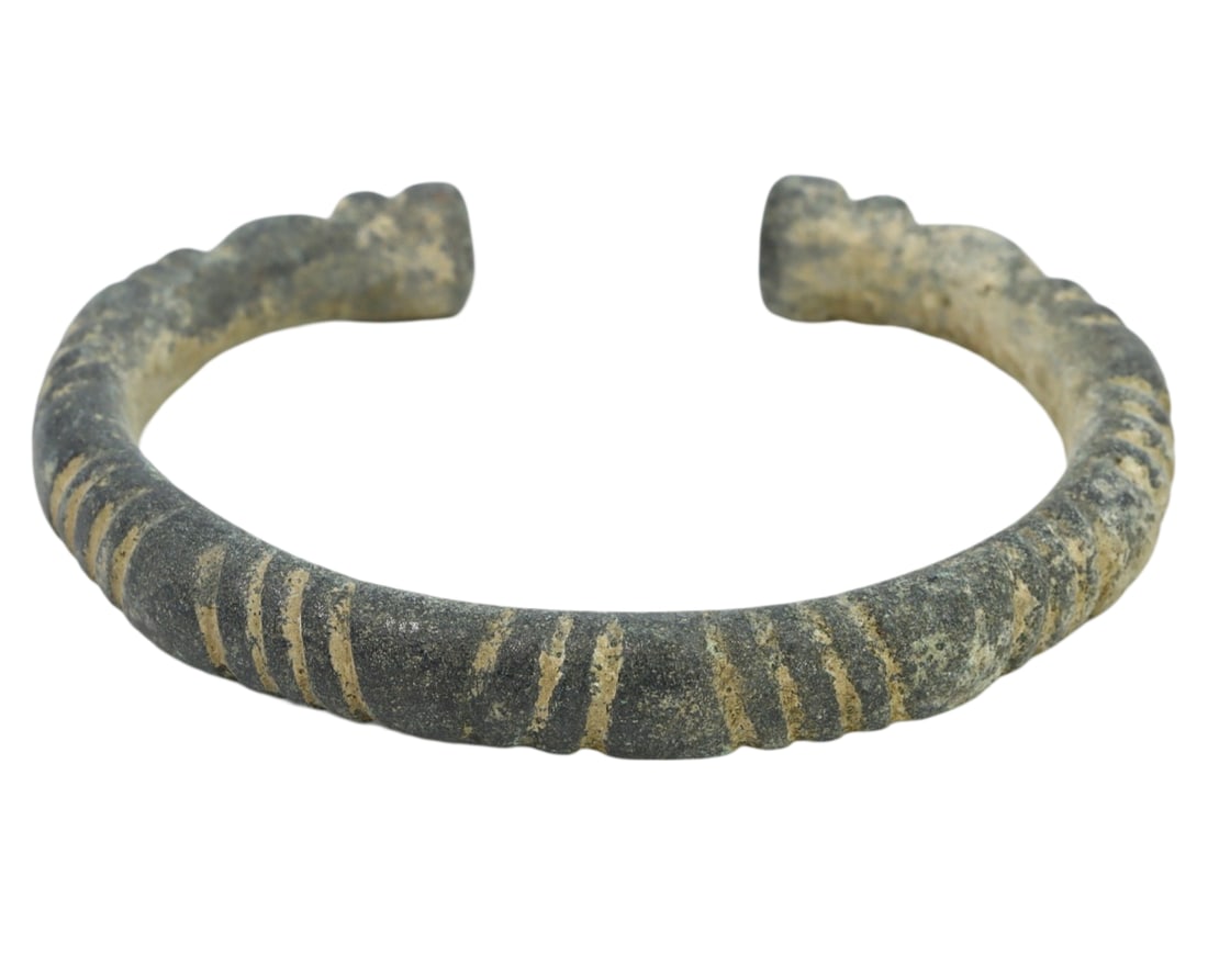 Ancient Viking Period Bronze Bangle Torc Bracelet (1 of 1)