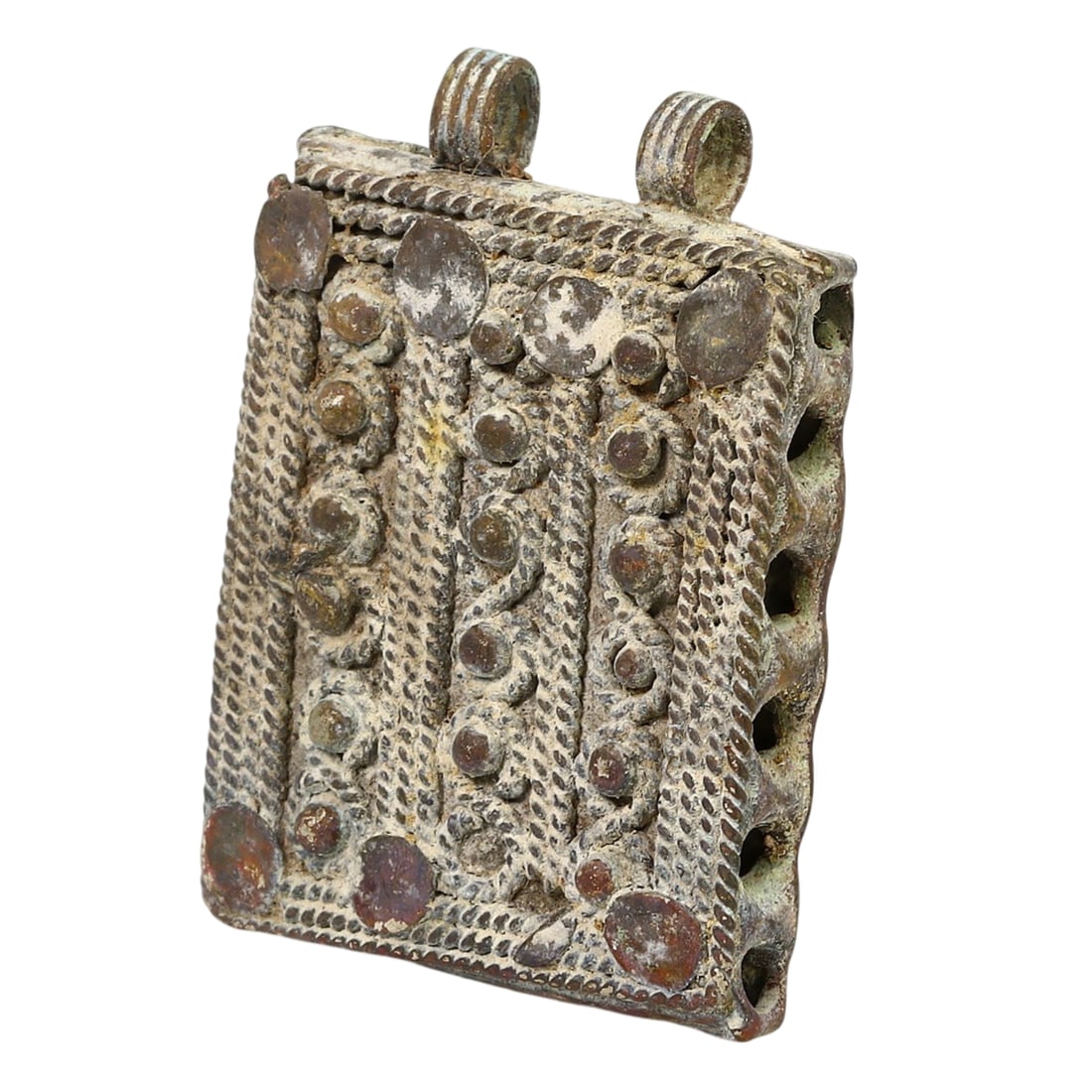 Ancient Viking Period Bronze or Silver Multi-Hole Decorative Pendant (1 of 1)