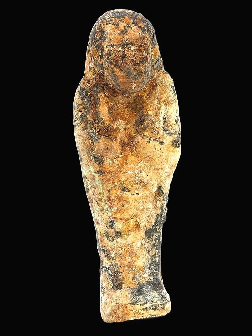 Ancient Egyptian Painted Terracotta Ushabti: Ancient Egyptian Painted Terracotta Ushabti