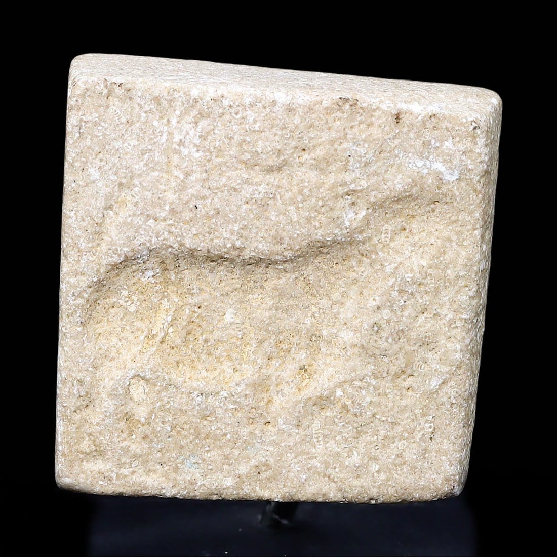Ancient Indus Valley Stone Seal Carved Historical Artifact on Stand (1 of 4)
