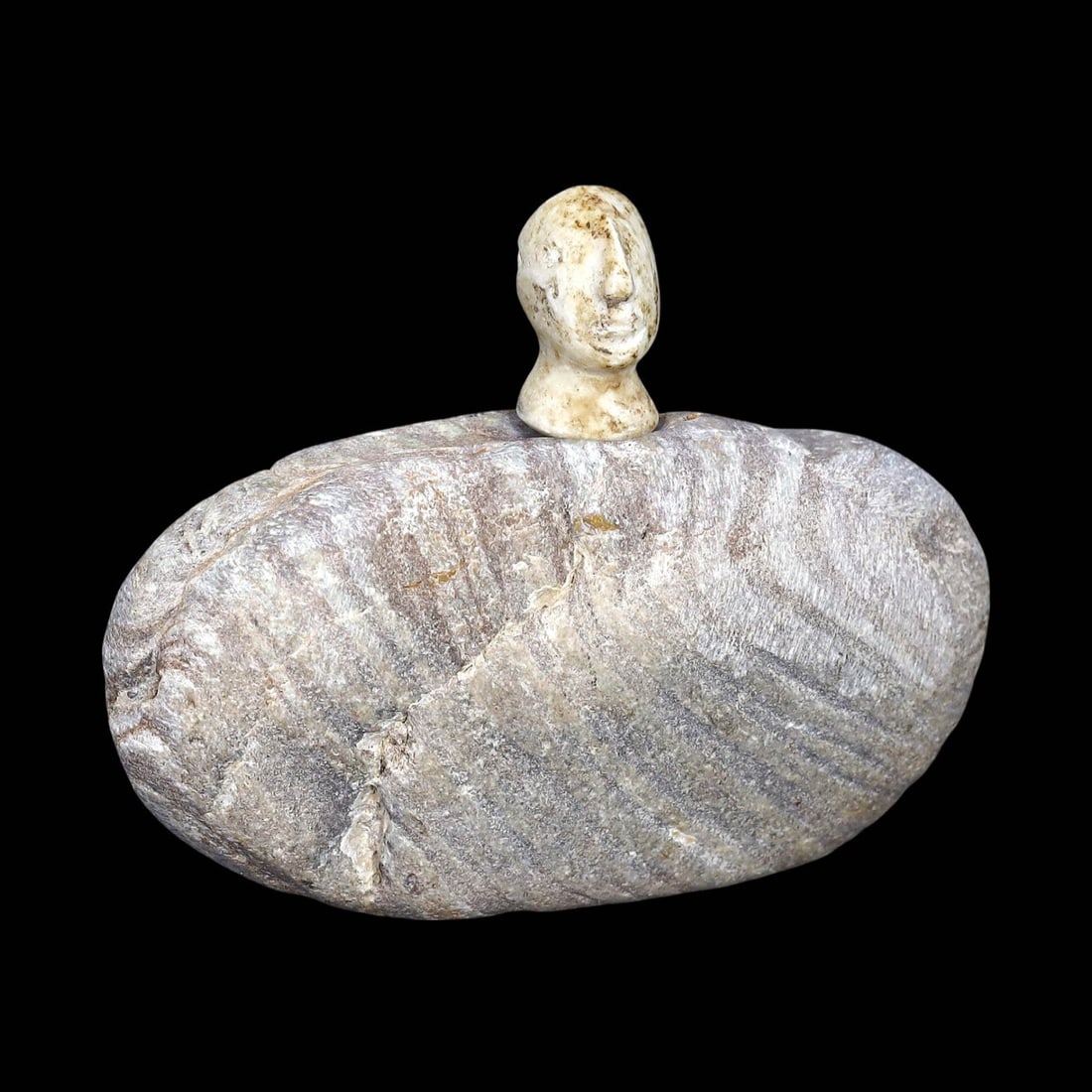 Central Asian Tribal Art Stone Carving Idol Figure Statuette (1 of 4)