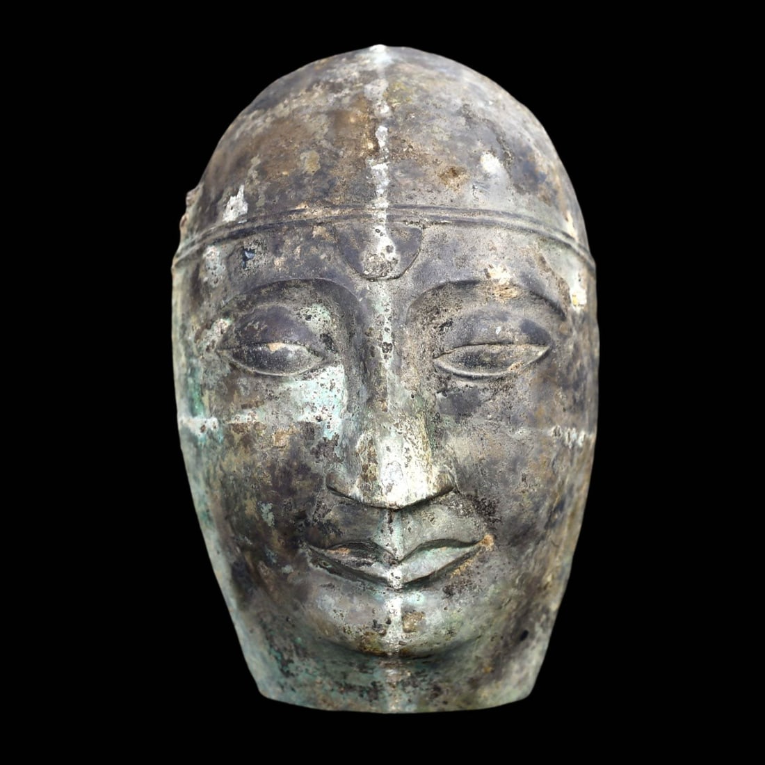 Ancient Central Asian Sarmatian Nomadic Bronze Ceremonial Mask (1 of 4)