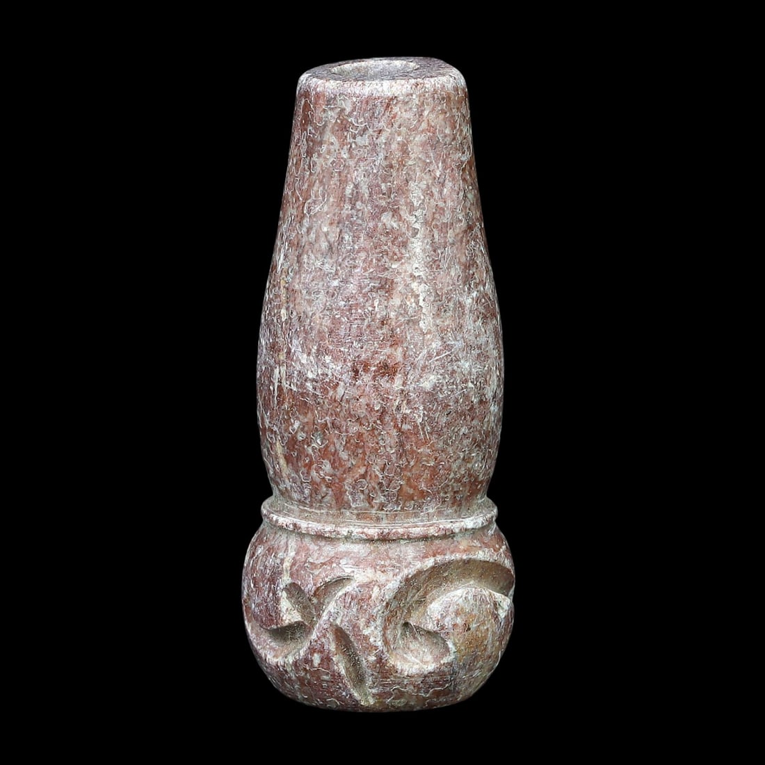 Ancient Byzantine Period Egyptian Red Kohl Tube, 6th-7th Century: Ancient Byzantine Period Egyptian Red Kohl Tube, 6th-7th Century