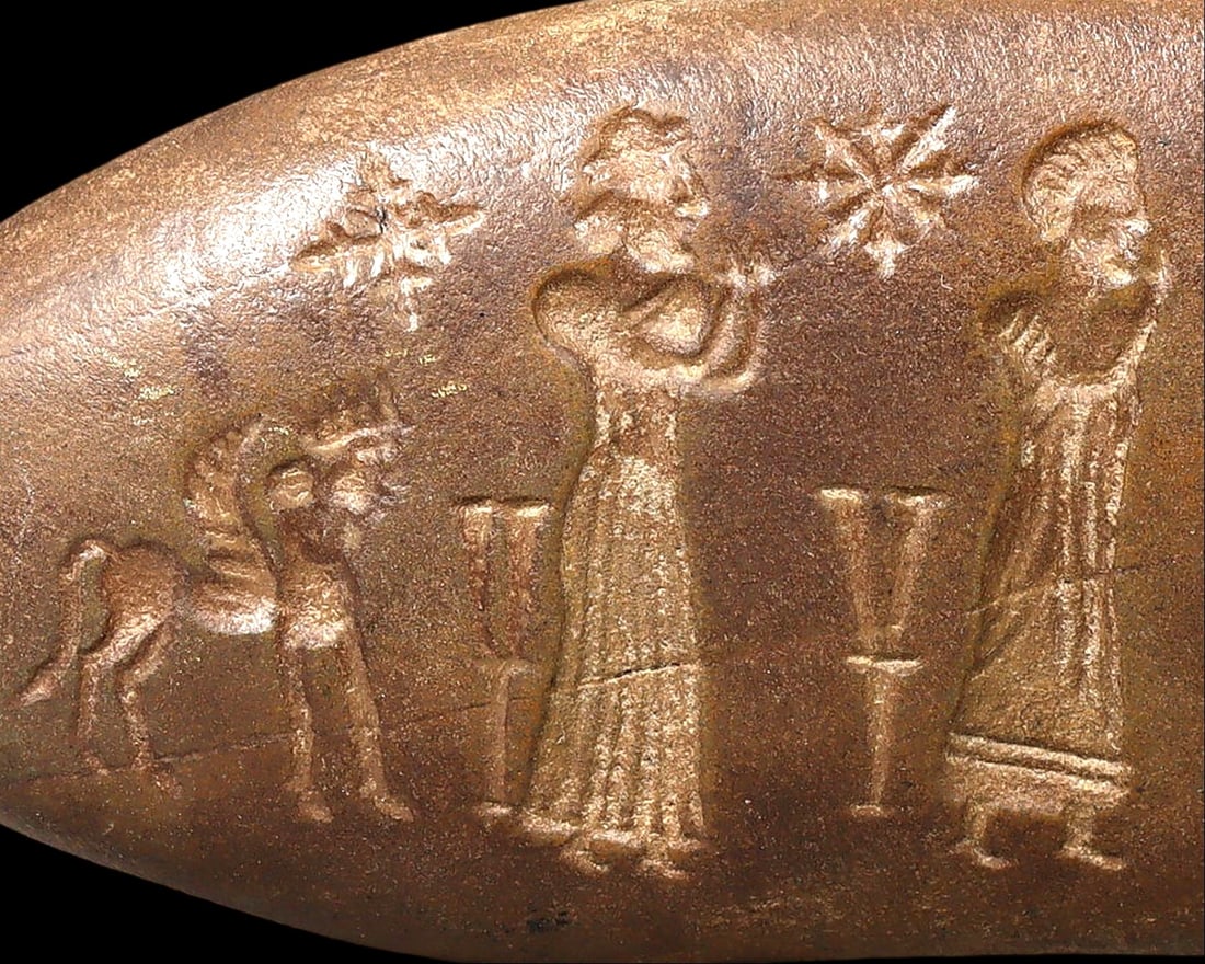 Native Near Eastern Tribal Art Carving of Traditional Relief in Stone (1 of 4)