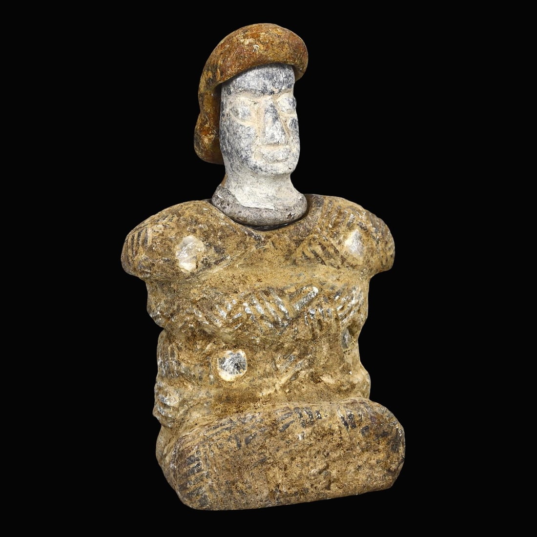 Central Asian Tribal Art Stone Carving Idol Figure Statuette (1 of 4)