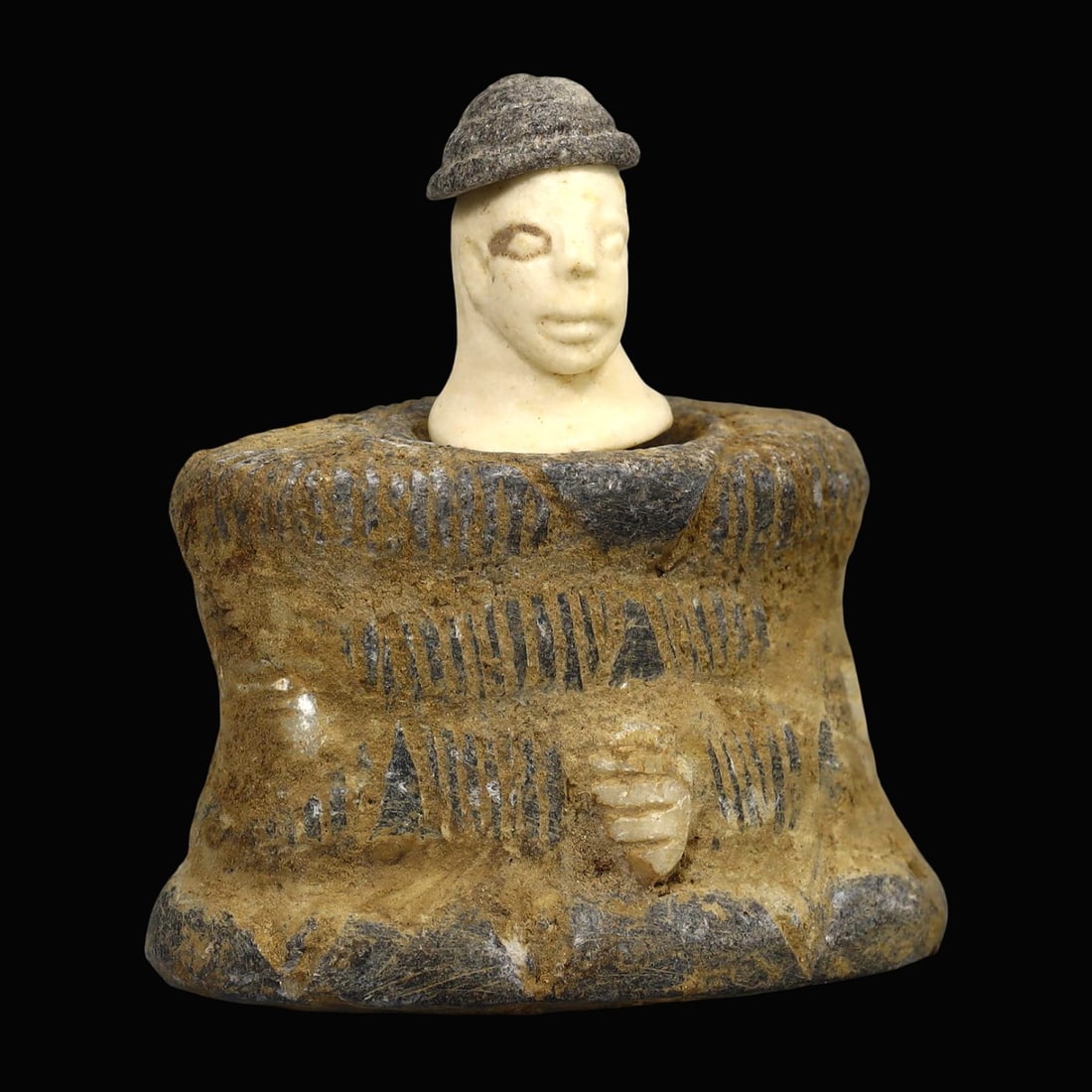 Central Asian Tribal Art Stone Carving Idol Figure Statuette (1 of 4)