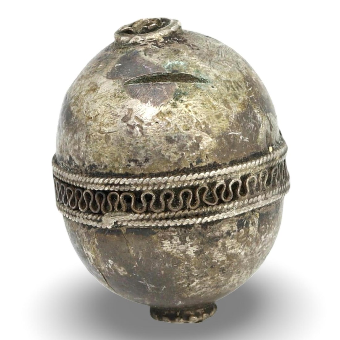 Antique Ottoman Empire Silver-metal Bead (1 of 1)