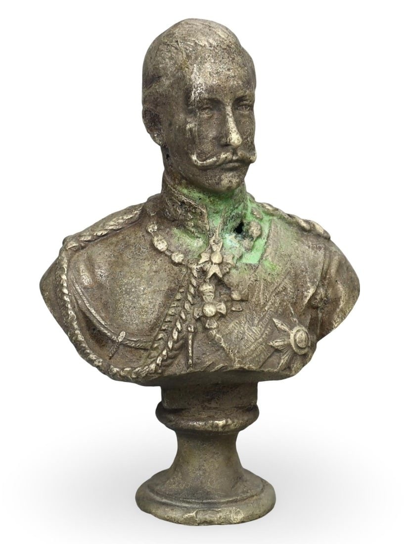 Post-Medieval Bronze Bust of German Emperor Kaiser Wilhelm II, 19th-20th Century (1 of 4)