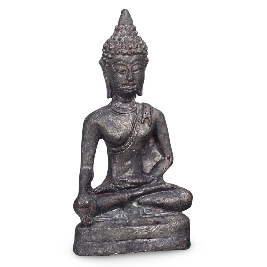 Post Medieval Sino-Tibetan Lead Buddha Figure, 18th-19th Century (1 of 4)