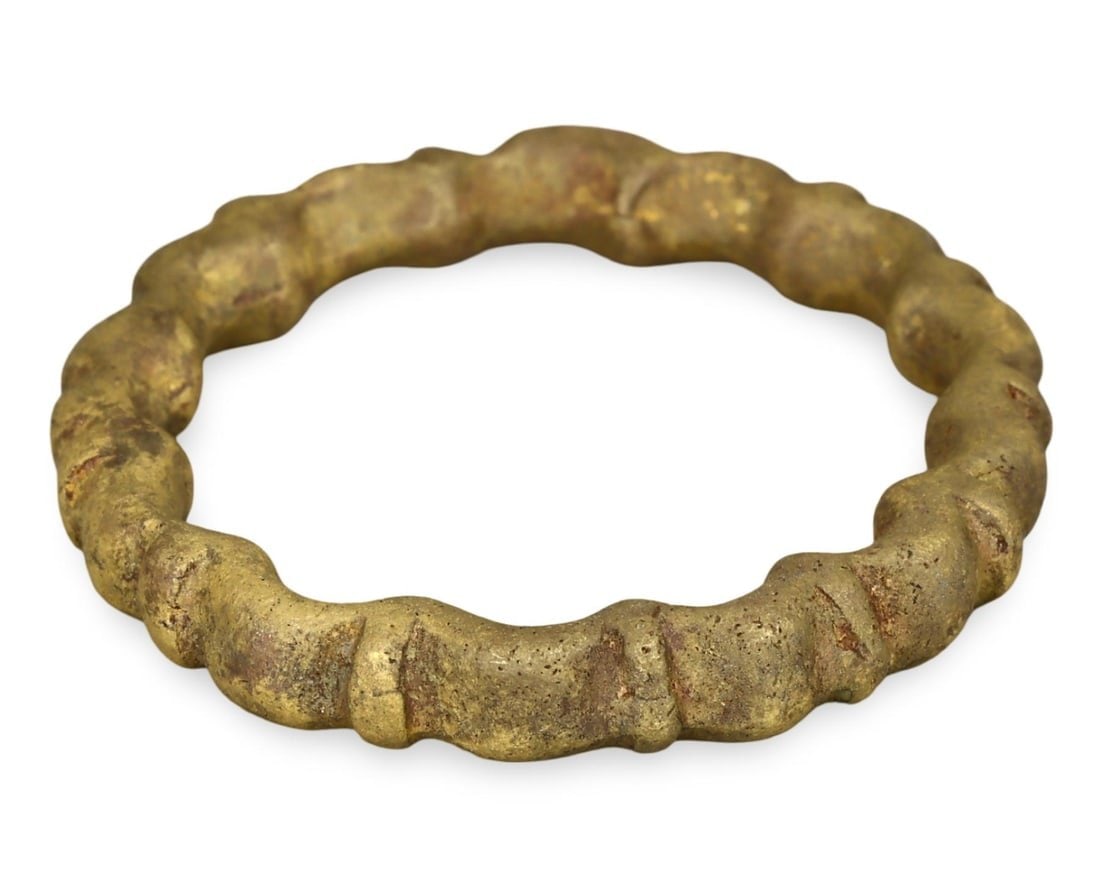 Ancient Hallstatt Culture Celtic Bronze Ring, Late Bronze Age, 1200 BC-450 BC (1 of 2)