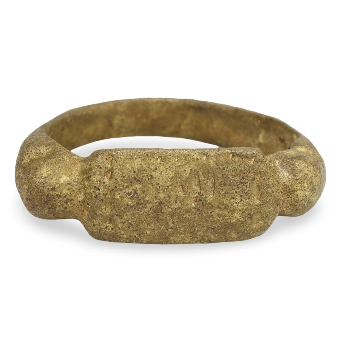 Late Medieval Ottoman Dynasty Geometric Pattern Signet Ring US 6.5, 15th-16th Century (1 of 3)