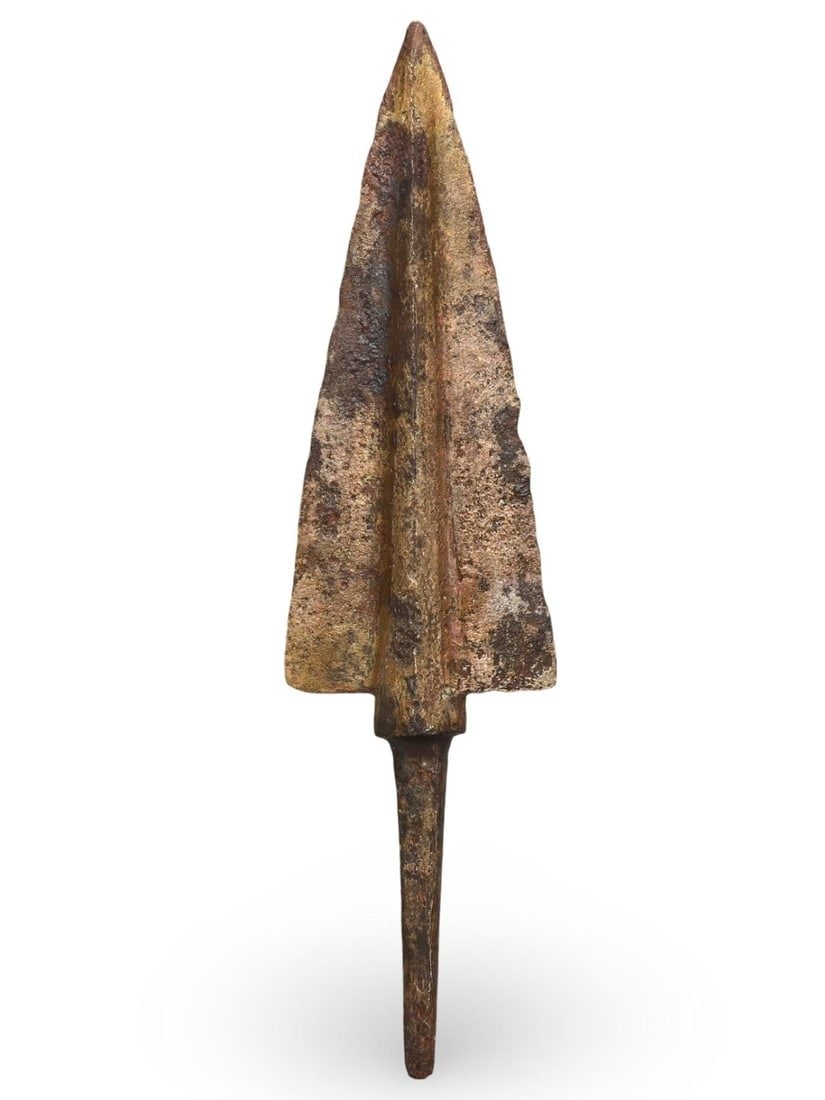 Ancient Near Eastern Luristan Bronze Arrowhead or Spearhead, 10th-7th Century BC (1 of 2)