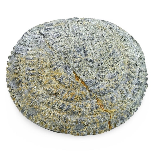 Ancient Bactrian Chlorite Schist Intricate Carving Stone Artifact, 3rd-2nd Millennium BC (1 of 3)