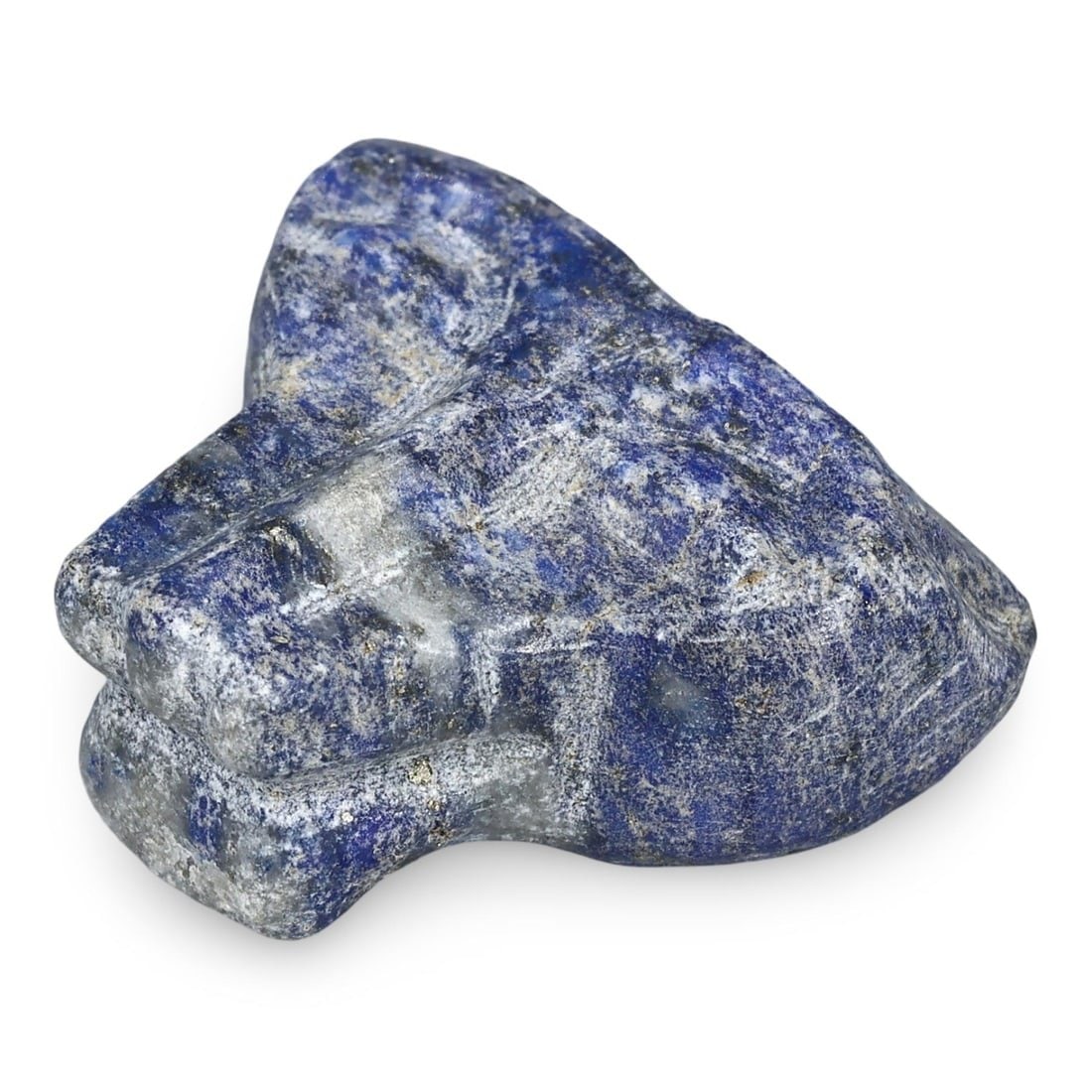 Late Medieval Sino-Siberian Carved Lapis Lazuli Wolf Talisman Amulet, 15th-17th Century (1 of 3)
