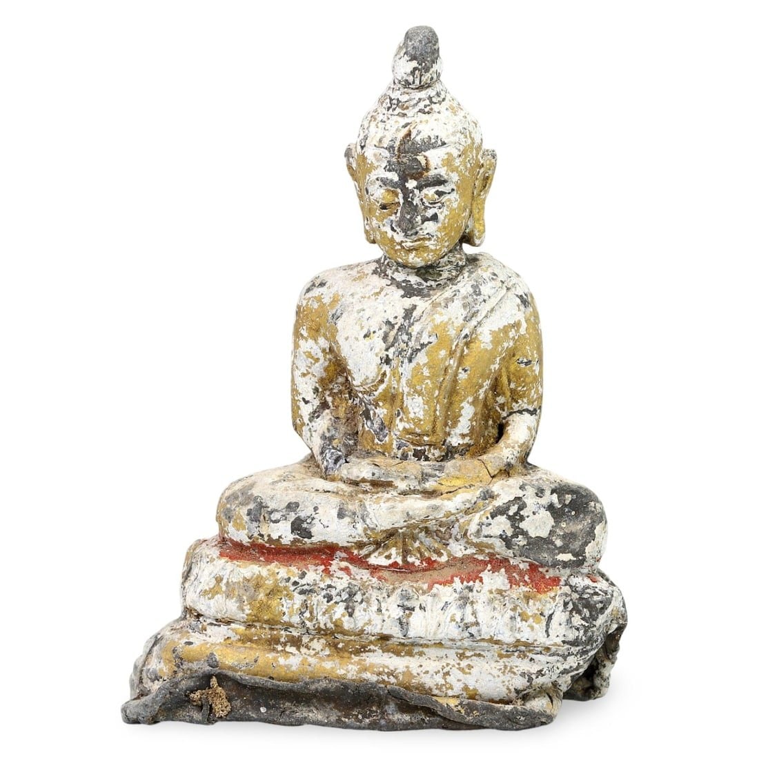 Post Medieval Sino-Tibetan Lead Buddha Figure, 18th-19th Century (1 of 4)