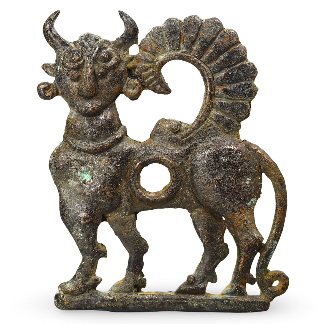 Ancient Luristan Bronze Sphinx Horse Bridle Bit, 10th-7th Century BC (1 of 2)