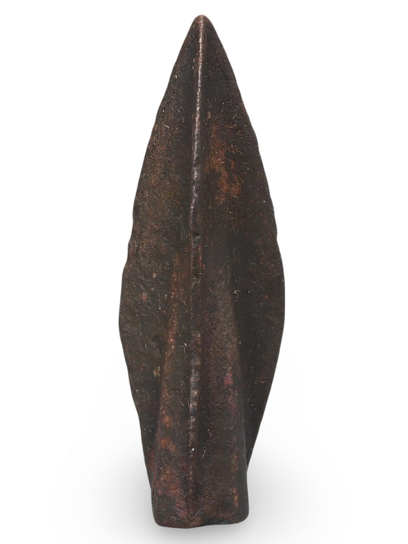 Ancient Scythian Bronze Trilobate Solid Socketed Arrowhead, 7th Century B.C. (1 of 2)