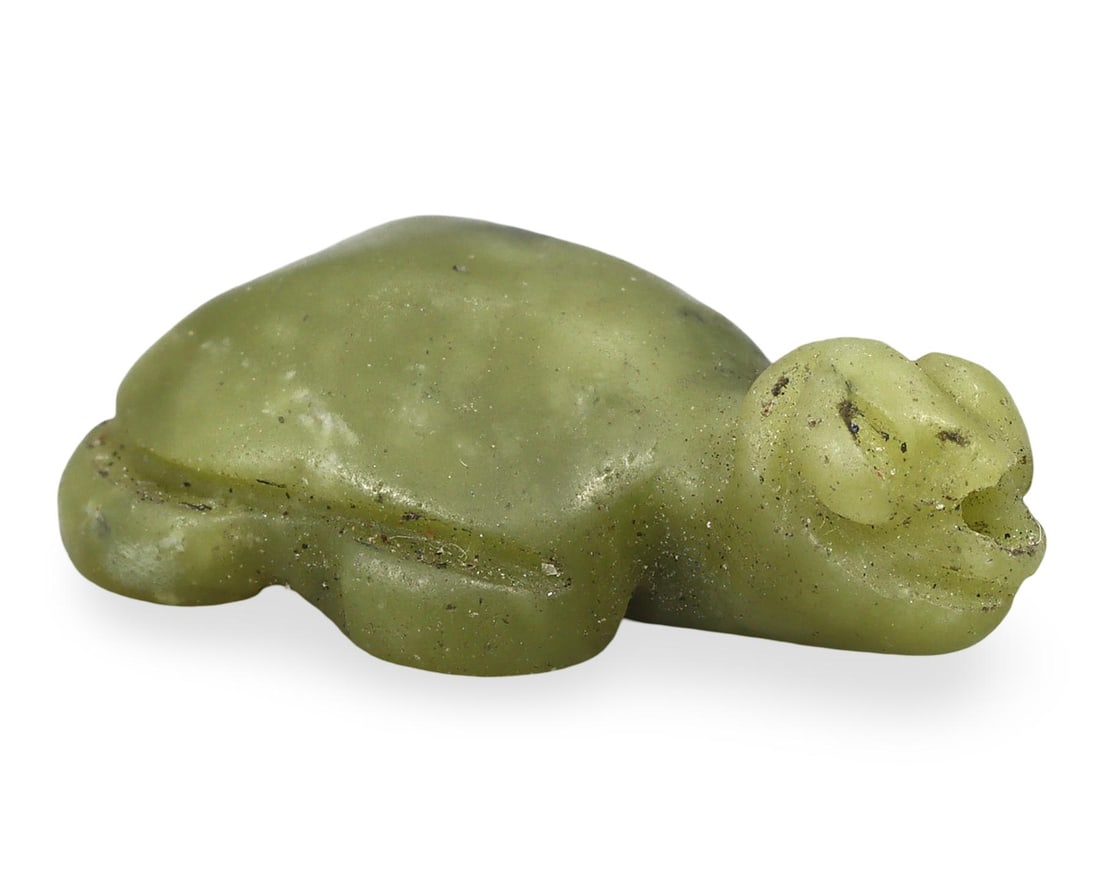 Ancient Burmese Pagan Period Pyu Zoomorphic Tortoise Amulet Bead, 9th-13th Century (1 of 3)