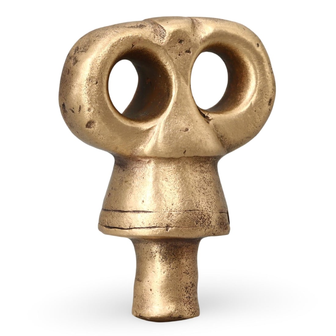 Post Medieval Russian Brass Tobacco Stopper, 16th-17th Century (1 of 2)