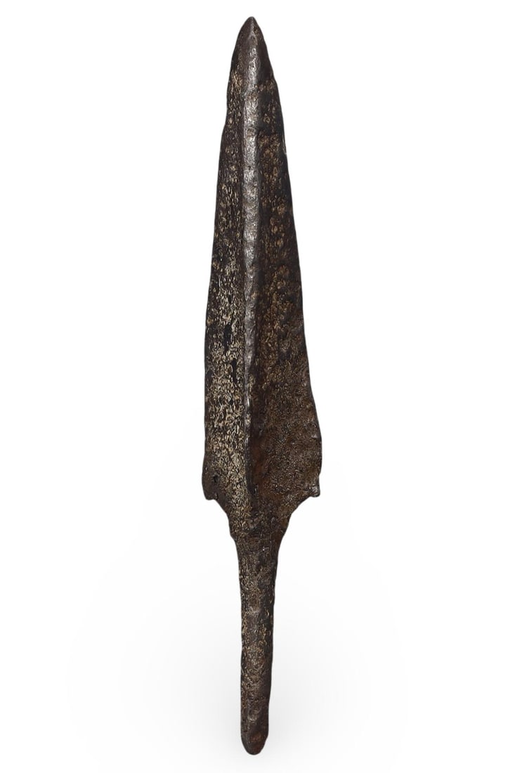 Ancient Scythian Trilobate Bladed Copper Alloy Iron Arrowhead, 7th-3rd Century BC (1 of 2)