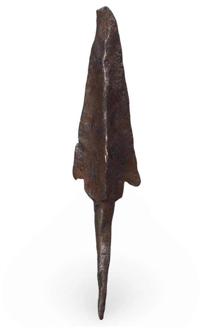 Ancient Scythian Trilobate Bladed Copper Alloy Iron Arrowhead, 7th-3rd Century BC (1 of 2)