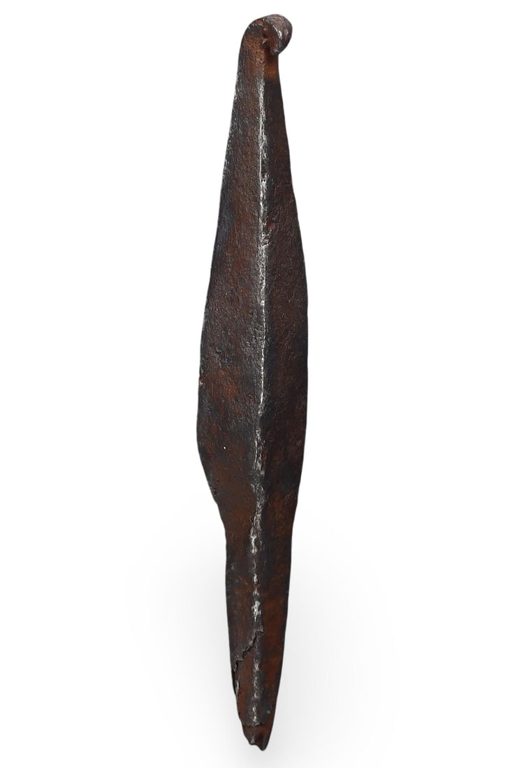 Ancient Roman Iron Arrowhead Square-Headed Pointed Tang, 2nd-3rd Century A.D. (1 of 2)
