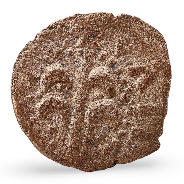 Ancient Medieval Spanish Coin, 1 Denier of Philip III, Kingdom of Valencia, 1610 AD (1 of 2)