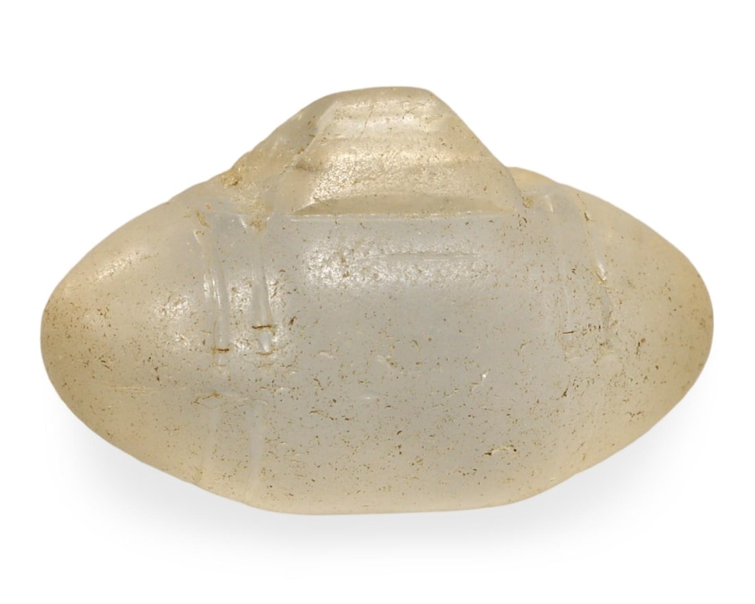 Post Medieval Bohemian Rock Crystal Fusiform Bead, 16th-19th Century (1 of 2)
