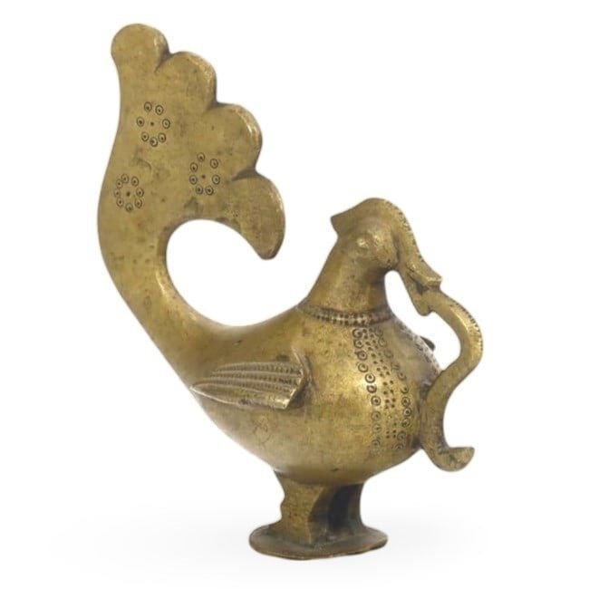 Late Medieval Period Safavid Empire Cockerel Figurine Sculpture, 16th-17th Century (1 of 2)