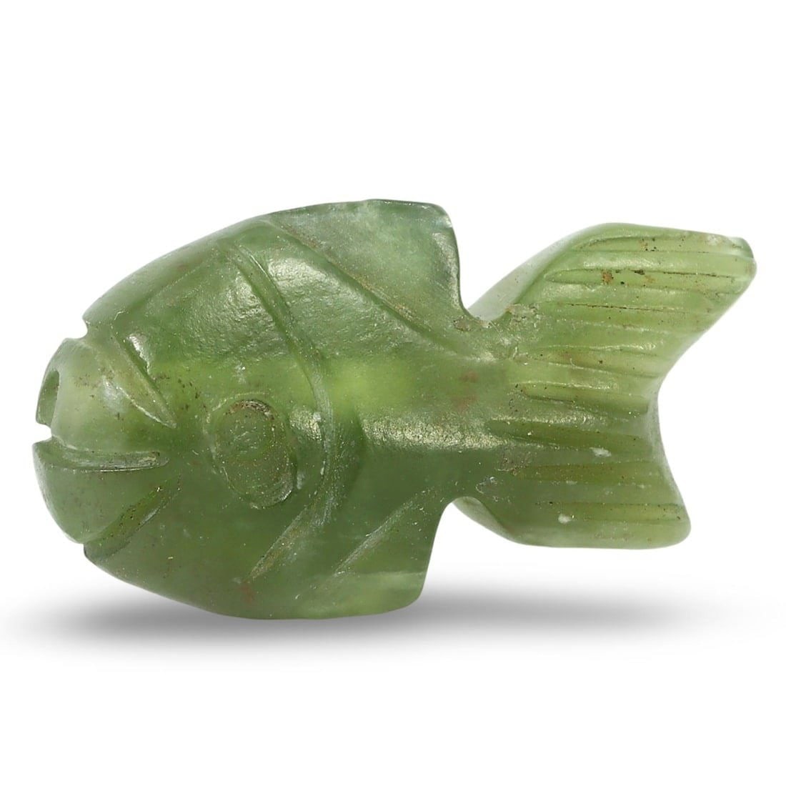 Ancient Pagan Period Zoomorphic Fish Amulet Bead, Bagan Kingdom 9th-13th Century (1 of 2)