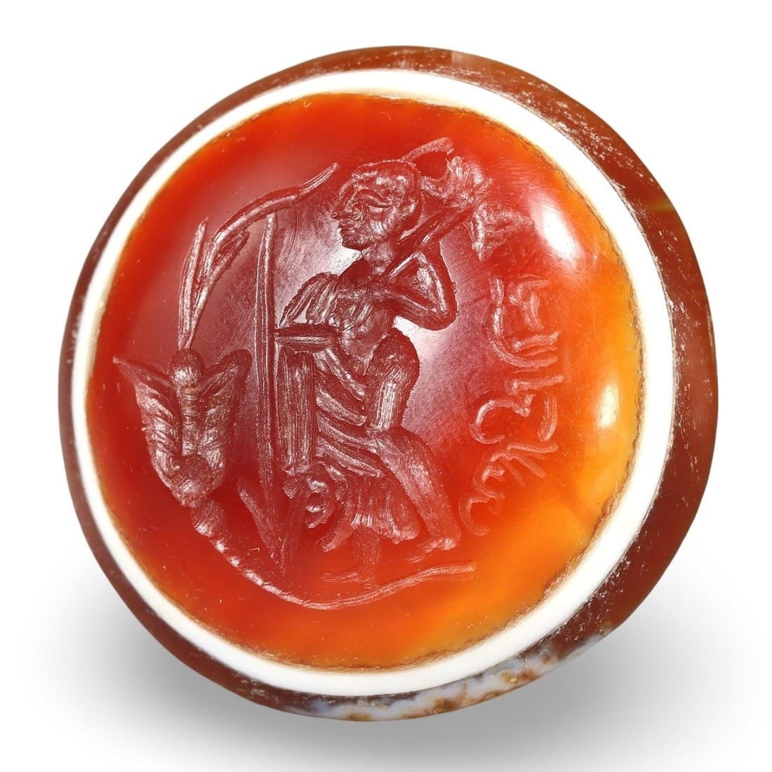 Post Medieval Classical Greek Style Multi-Layered Agate Intaglio Bead, 18th-19th Century (1 of 3)