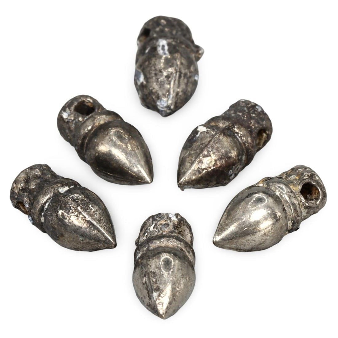 Ancient Medieval Viking / Celtic Silver Pendant Bead Ornaments, 9th-11th Century (1 of 1)