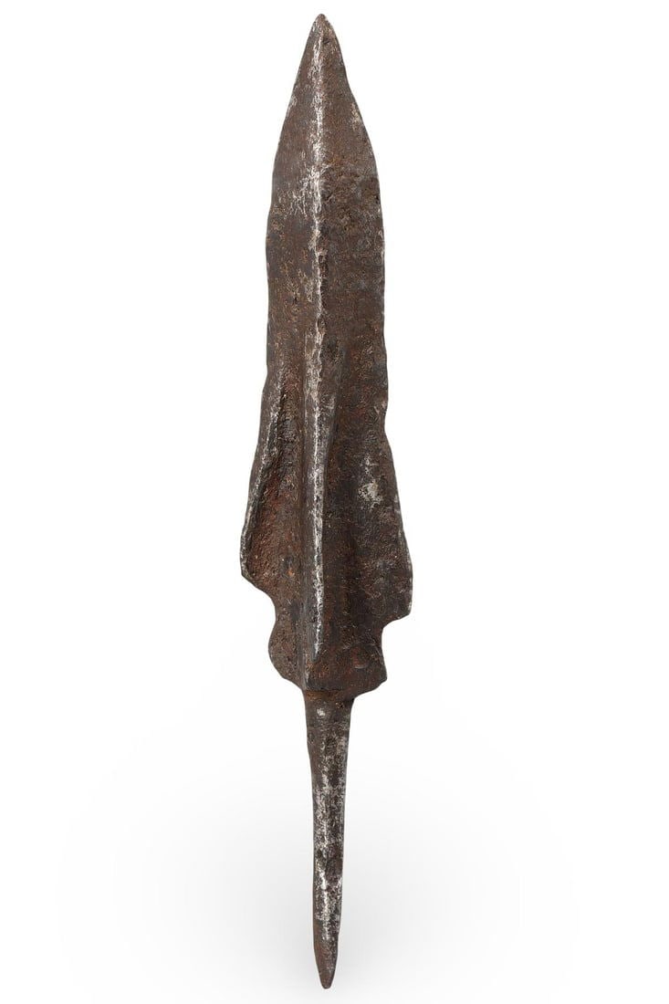 Ancient Scythian Trilobate Bladed Copper Alloy Iron Arrowhead, 7th-3rd Century BC (1 of 2)