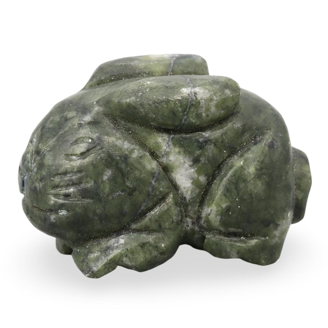 Ancient Late Medieval Sino-Siberian Jade Carved Hare Amulet, 14th-17th Century (1 of 3)