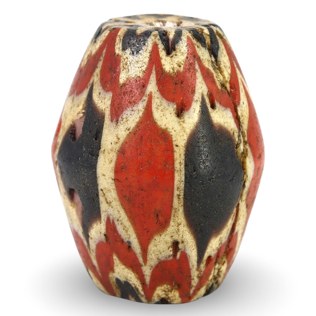 Antique Venetian Chevron Art Glass Trade Beads, 17th-18th Century (1 of 2)