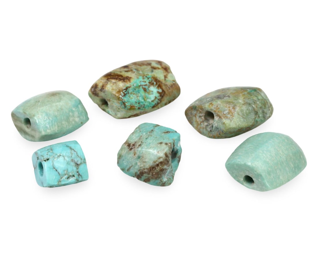 Ancient Late Medieval Sino-Tibetan Turquoise Beads, 14th-17th Century (1 of 1)