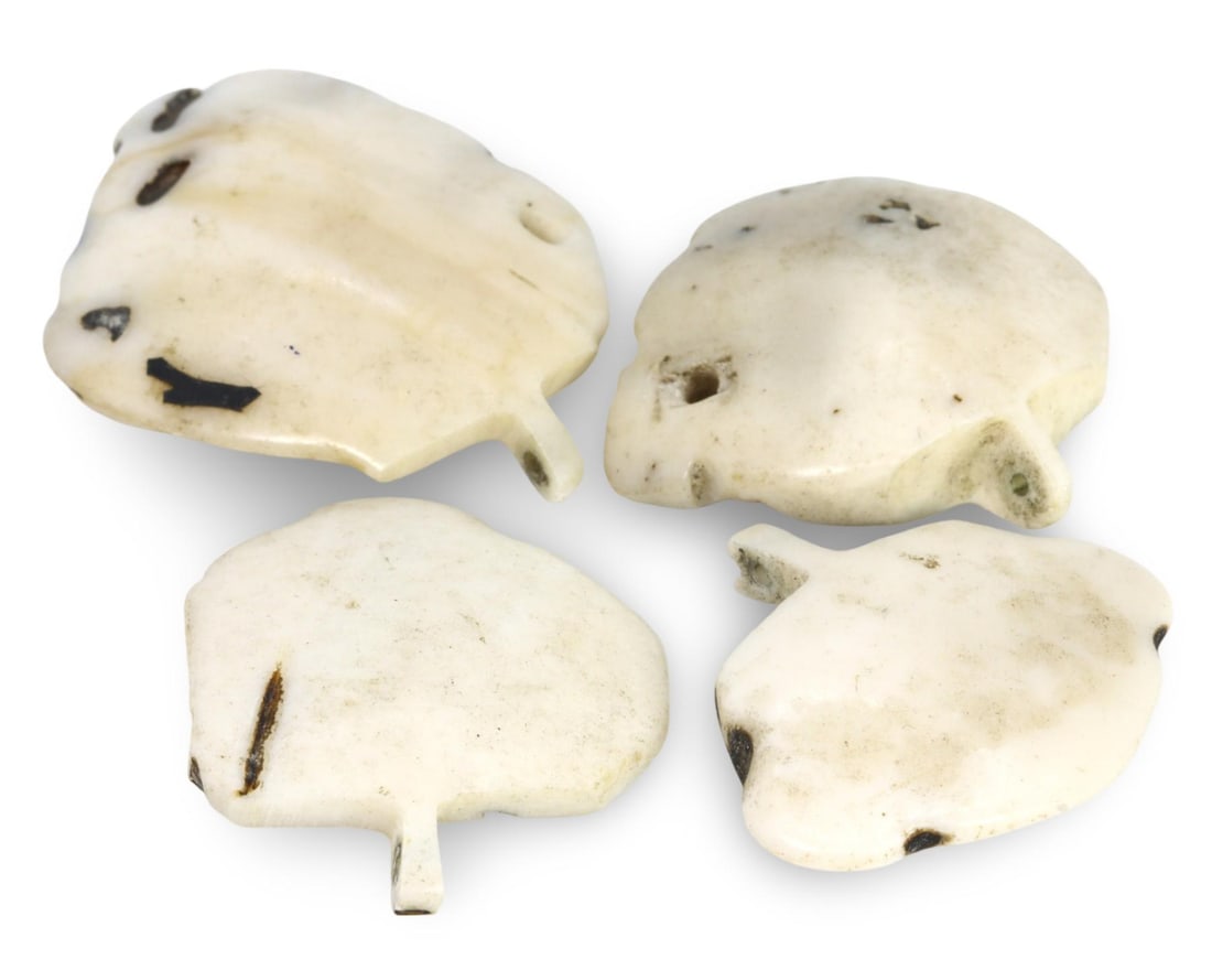 Post Medieval Eurasian Steppe Conch Shell Amulet Beads, 16th-19th Century (1 of 1)