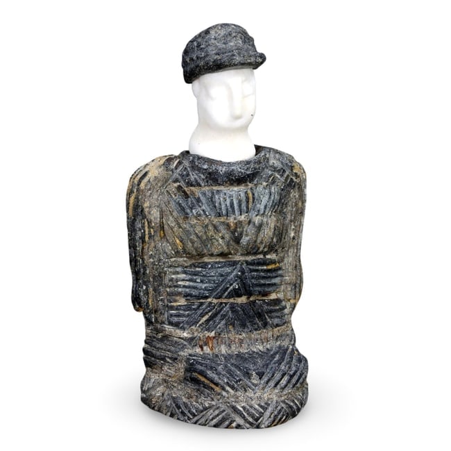 Central Asian Tribal Art Stone Carving Idol Figure Statuette (1 of 4)