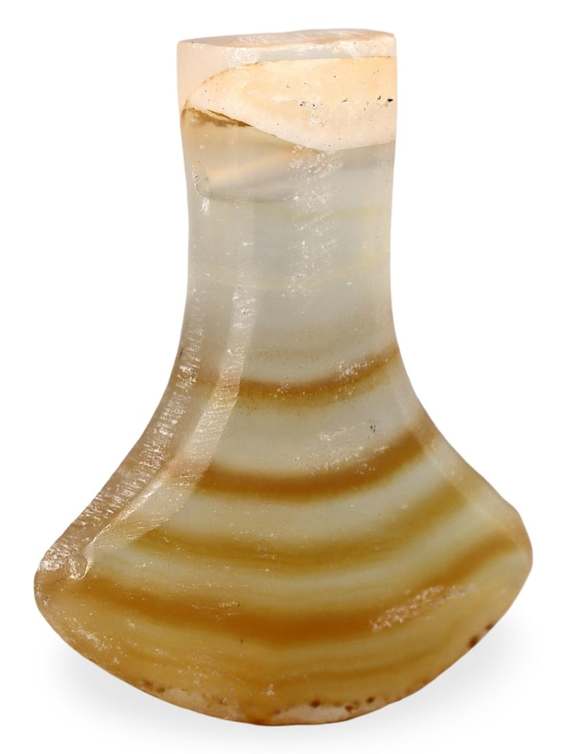 Ancient Medieval Pyu Pagan Agate Axe Amulet Bead, 9th-13th Century (1 of 2)