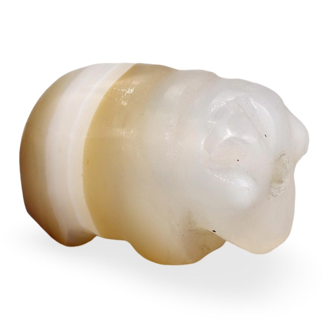 Ancient Medieval Burmese Pyu Pagan Agate Zoomorphic Elephant Amulet Bead, 9th-13th Century (1 of 3)