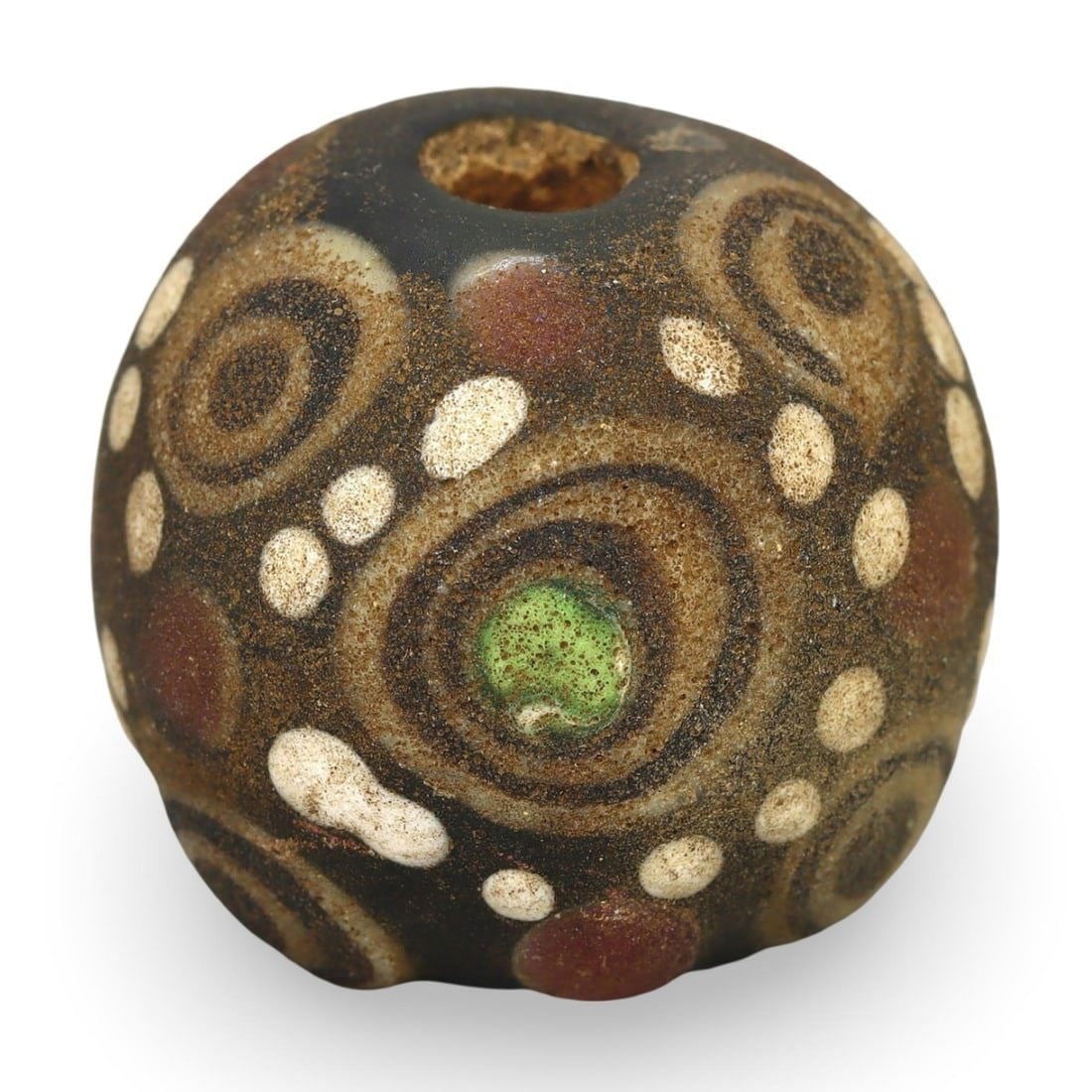Ancient Eastern Zhou to Han Dynasty Compound Eye-Bead with Eyelets, 4th-2nd Century BC (1 of 2)