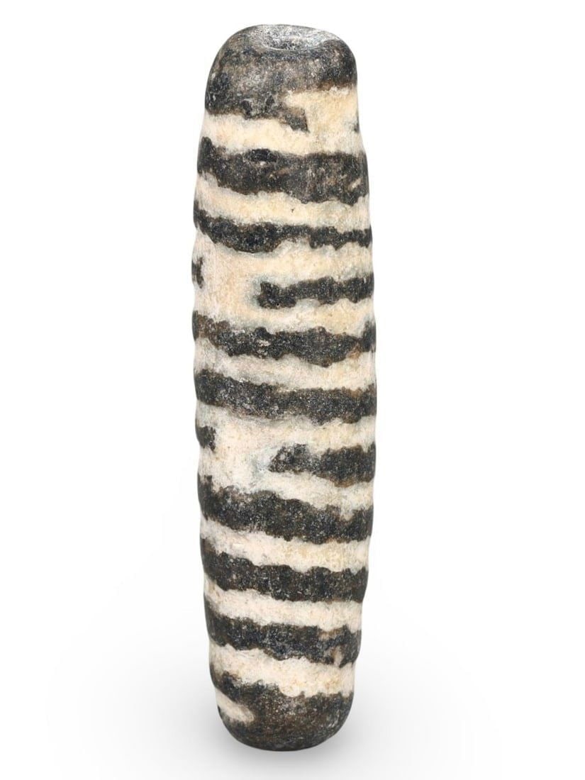 Ancient Etruscan Marvered Trail Glass Pendant Bead, 7th-5th Century BCE (1 of 2)