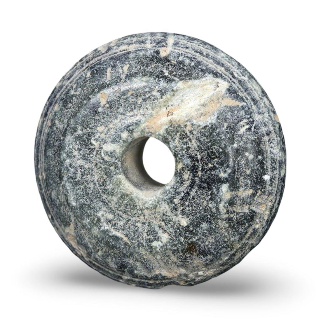 Ancient Israel Stone Spindle Whorl, Iron Age Israel, ca. 1200-587 BCE (1 of 2)