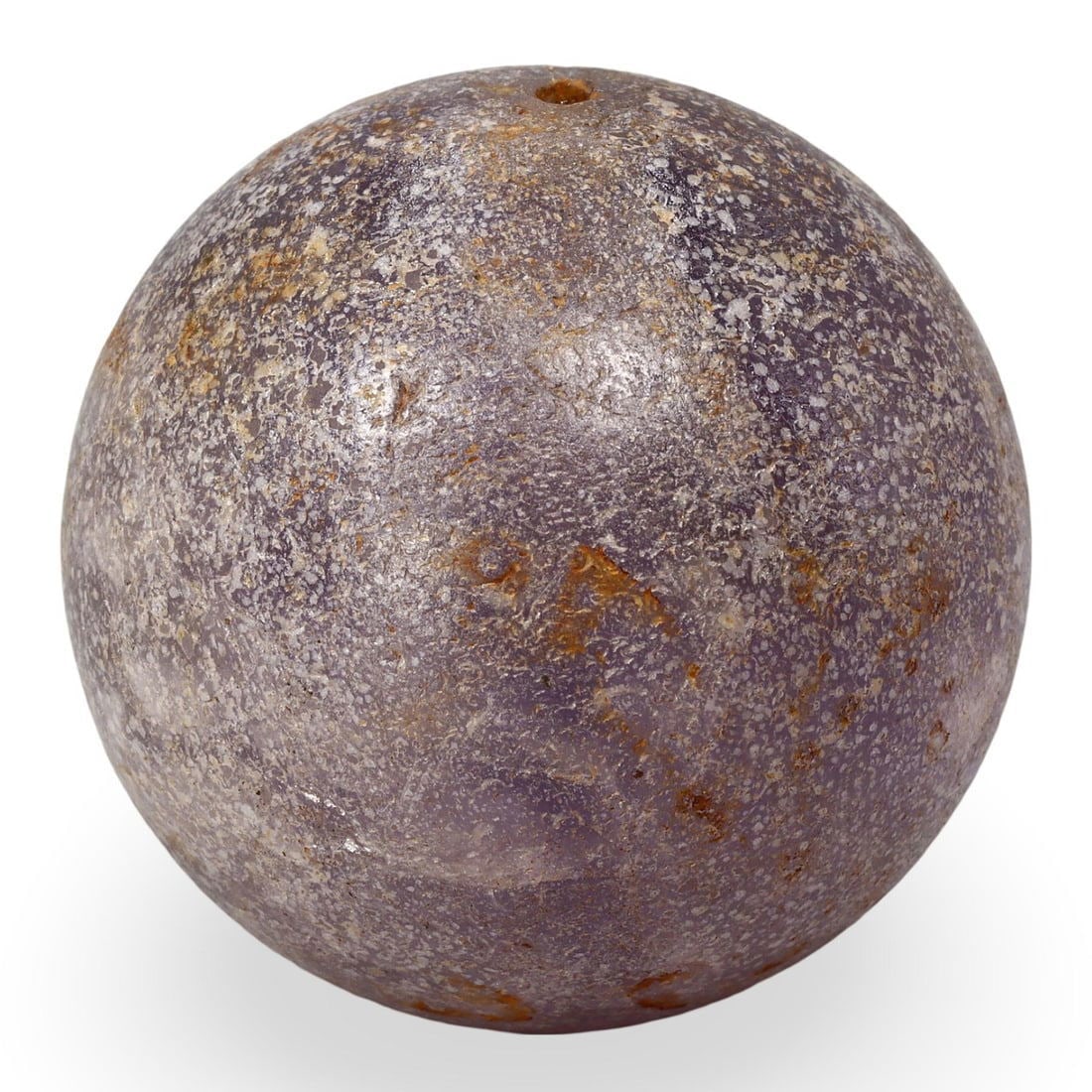 Ancient Early Medieval Eurasia Silk Road Amethyst Weight Bead, 5th-10th Century (1 of 2)