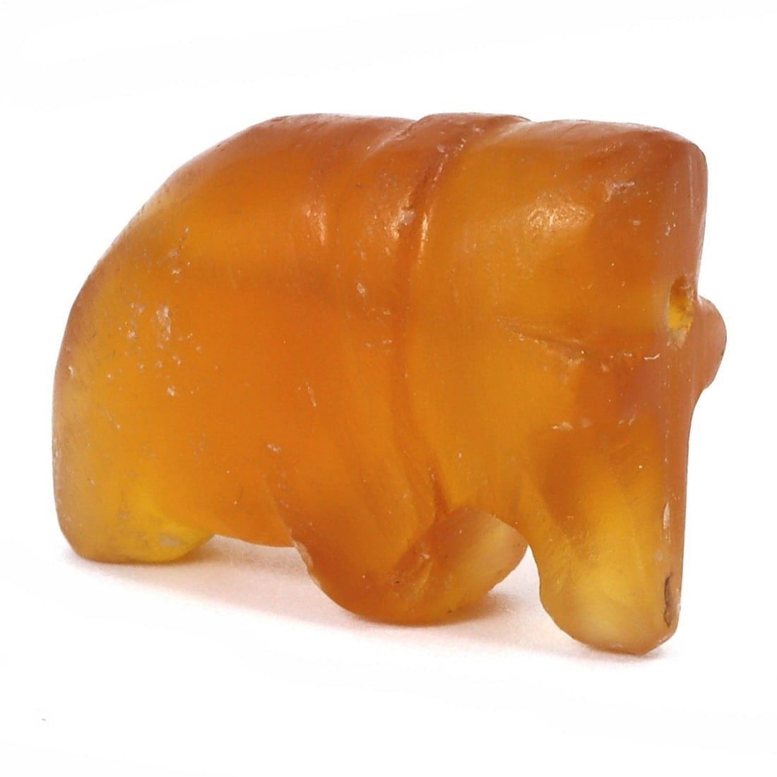 Ancient Medieval Burmese Pyu Pagan Agate Zoomorphic Elephant Amulet Bead, 9th-13th Century (1 of 2)