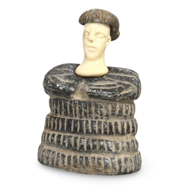 Central Asian Tribal Art Stone Carving Idol Figure Statuette (1 of 4)