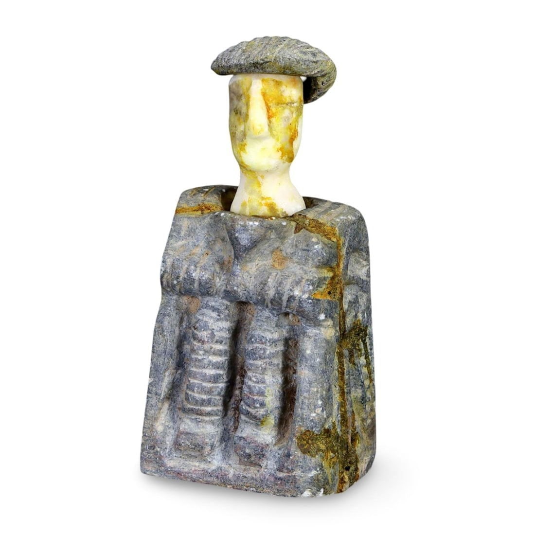 Central Asian Tribal Art Stone Carving Idol Figure Statuette (1 of 4)